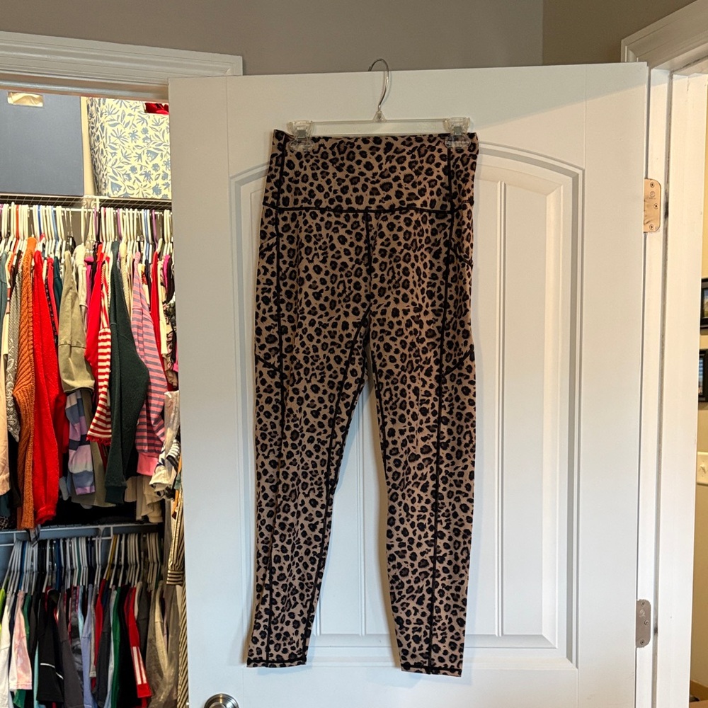 Leopard Print High-Waist Leggings